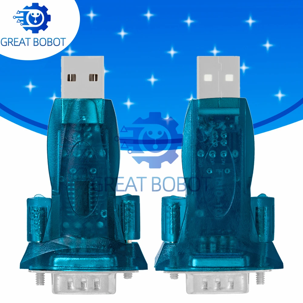 New BS HL-340 USB to RS232 Adapter: 9-Pin DB9 Serial Converter (Windows 7 64-bit Compatible)