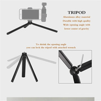 FGCLSY 2 in1 Metal Selfie Stick Tripod Lengthen Holder Telescopic Rod for smartphone DJI Osmo Pocket 3 Camera Gimbal Accessories