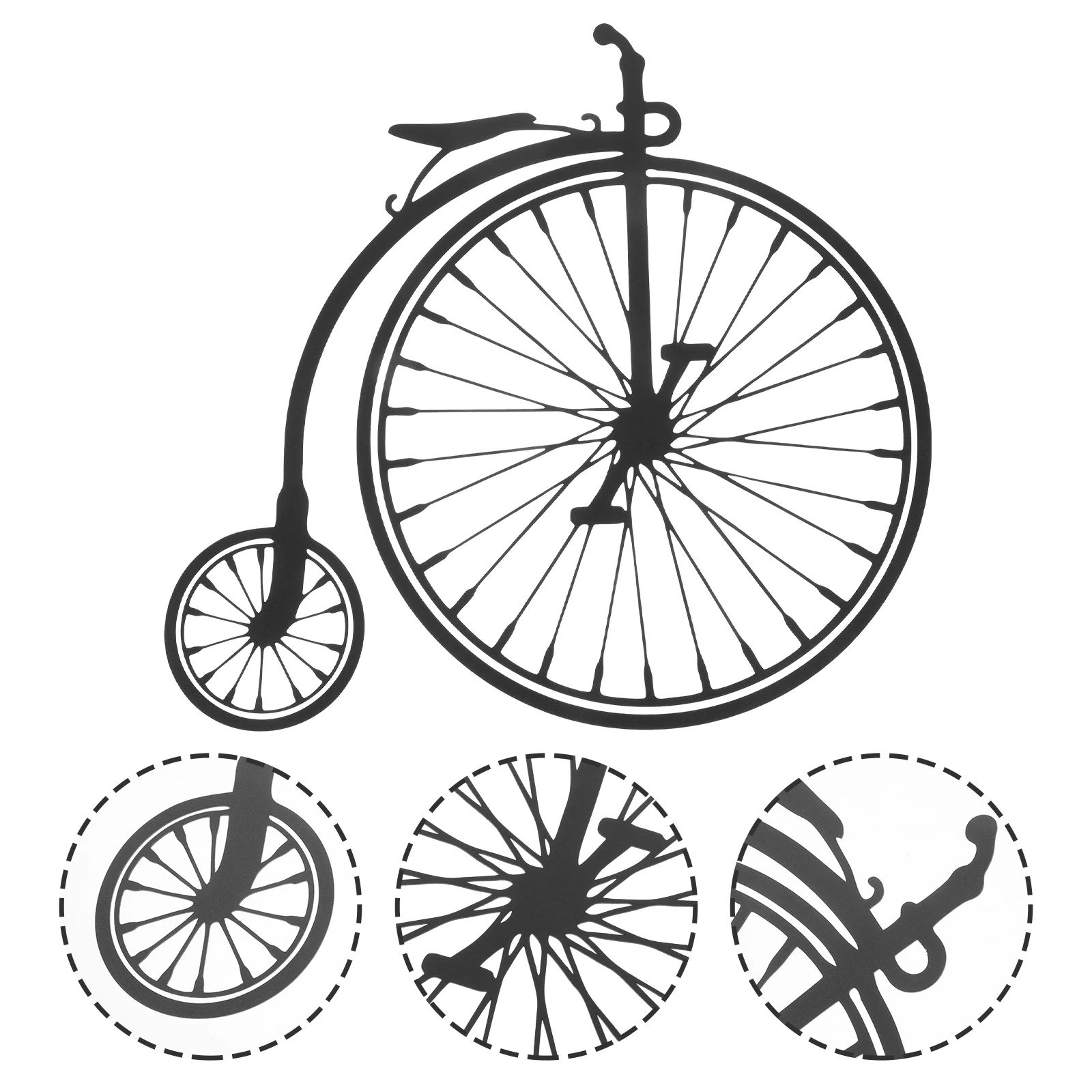 

Vintage Iron Wall Decoration Bicycle Shaped Metal Home Hanging Ornament Retro Bike Pendant Decor Bright Color Indoor