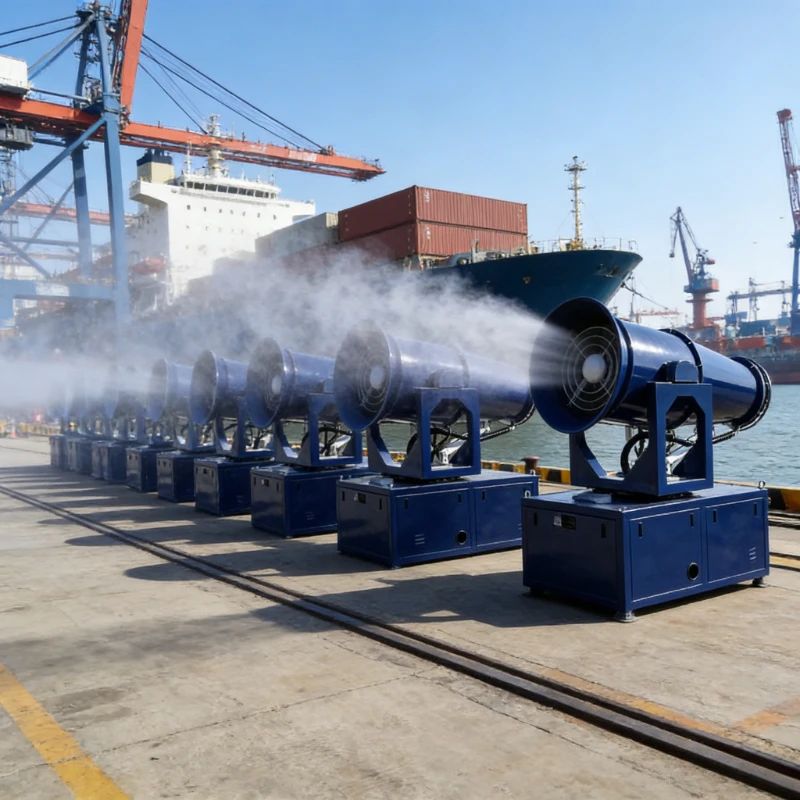 

Industrial Sprayer 120m Water Mist Fog Cannon Machine Dust Suppression Dumping Ground Landfill Hot Sale Stainless Steel Pump