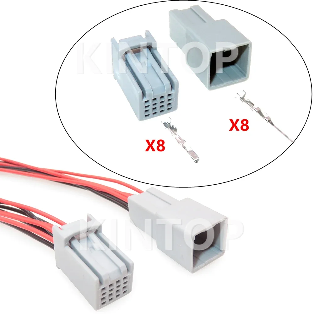 

8 Pins Auto Navigation Host Instrument Cable Plug Car Multimedia CD Electric Wiring Small Current Socket AC Assembly For Honda