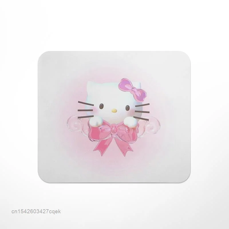 Sanurgente-Tapis de souris imprimé dessin animé Hello Kitty, petit ordinateur portable, Polymères, Antidérapant, Épais, Kawaii, Décoration de bureau, Tapis de bureau, Mode