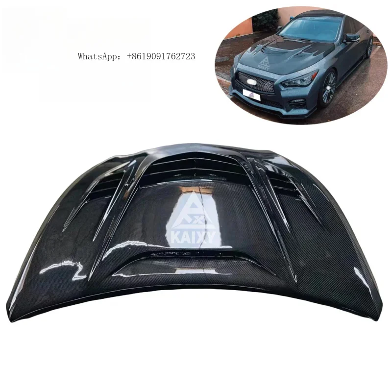 

Dry Carbon Fiber MBJ Style Hood Bonnet Fit Q50 Q50S Q50L 2015+ Vehicle Exterior Accessory