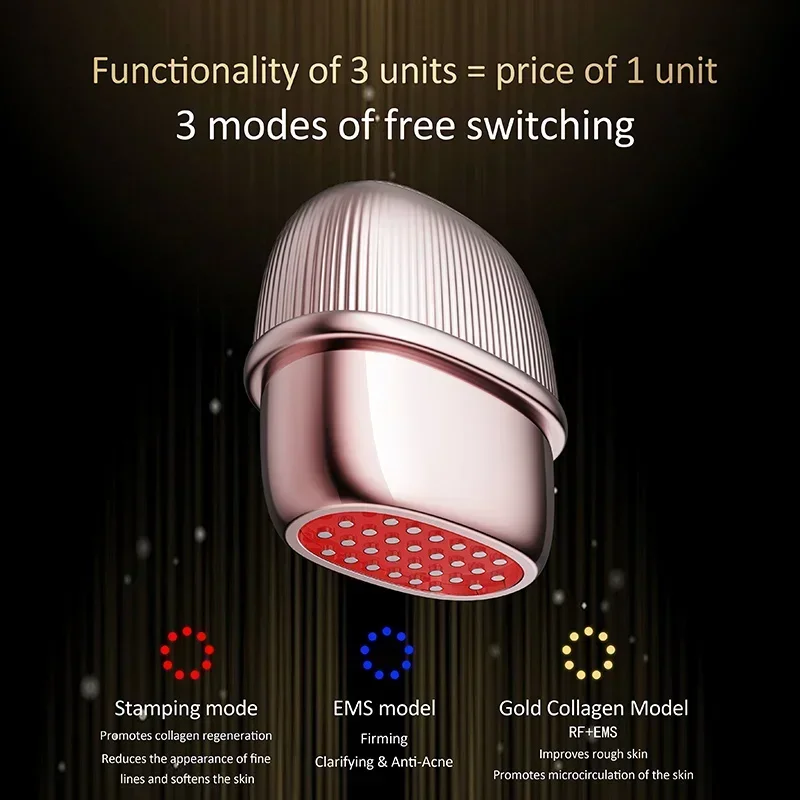 マイクロカレント美顔器 しわ除去器具 アンチエイジング 深層若返り 振動美容器 スキンケア