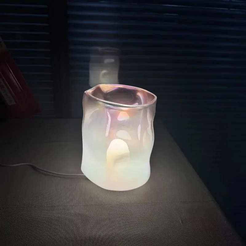 Light Emitting Diode Table Lamp Indoor Pastoral Lighting Color Ceramic Base Cloth Bedroom