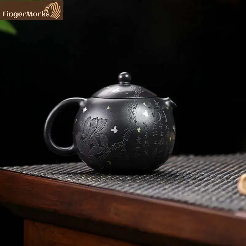 220Ml | Authentic Yixing Zisha Teapot | Xixin Xishi - Hei Luolan