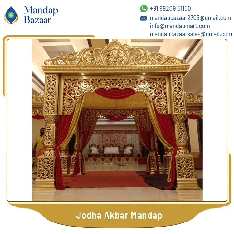 Modern Design Wedding Decoration Supplies Beautiful and Luxury Indian Traditional Jodha Akbar Mandap Manufacturer