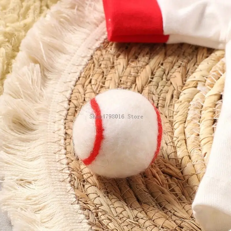  Newborn Shower Gift Photo Clothing & Baseball Cap Pants Baby Photoshoot Bodysuit