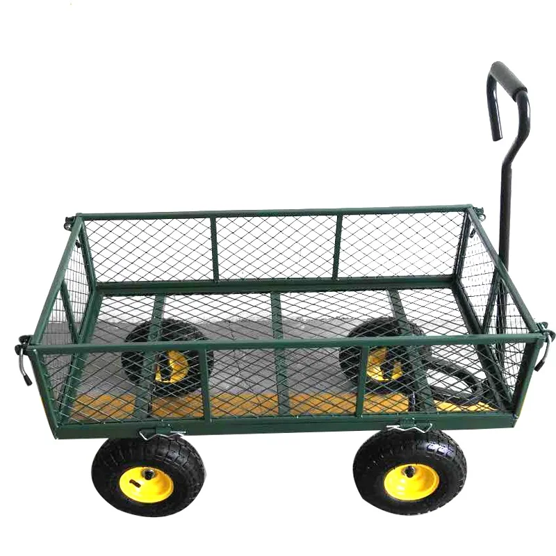 four wheel garden folding wagon cart for sale