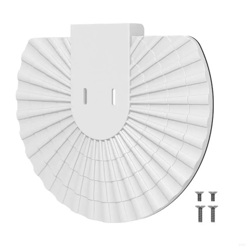 Outdoor Camera Rain Sun Cover for Solar Camera, White ABS Weather Cover with Water Channel Lines for Front Entry, Yard, and 896C