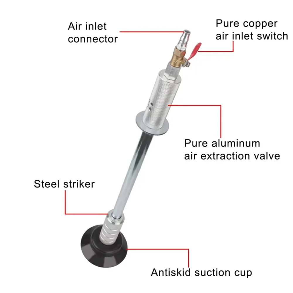 Upgraded Car Dent Air Pneumatic Puller Auto Body Dent Repair Kit Slide Hammer High Efficiency Tools For Car Dent Repair