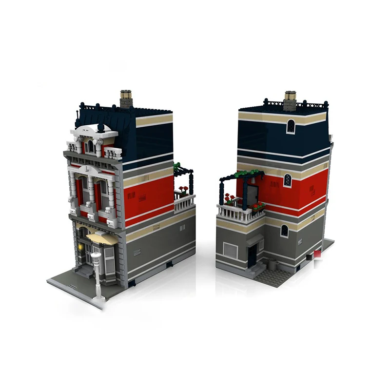 1300 ชิ้น Custom Modular Building House Villa Ichon Luxury Residence MOC diy การศึกษาชุดอาคารบล็อกของเล่นวันเกิดของขวัญ