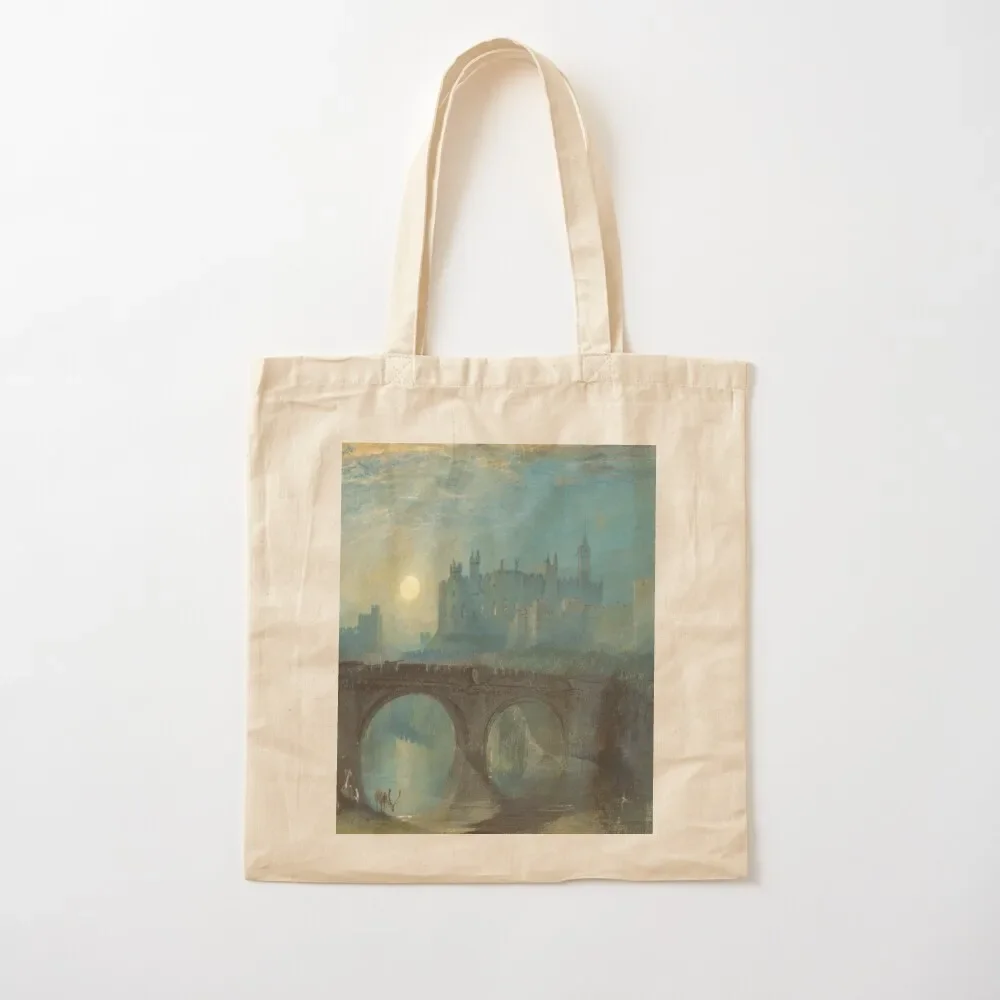 

Joseph Mallord William Turner - Alnwick Castle, Northumberland Tote Bag Canvas bag for women ecological bags Beach bag