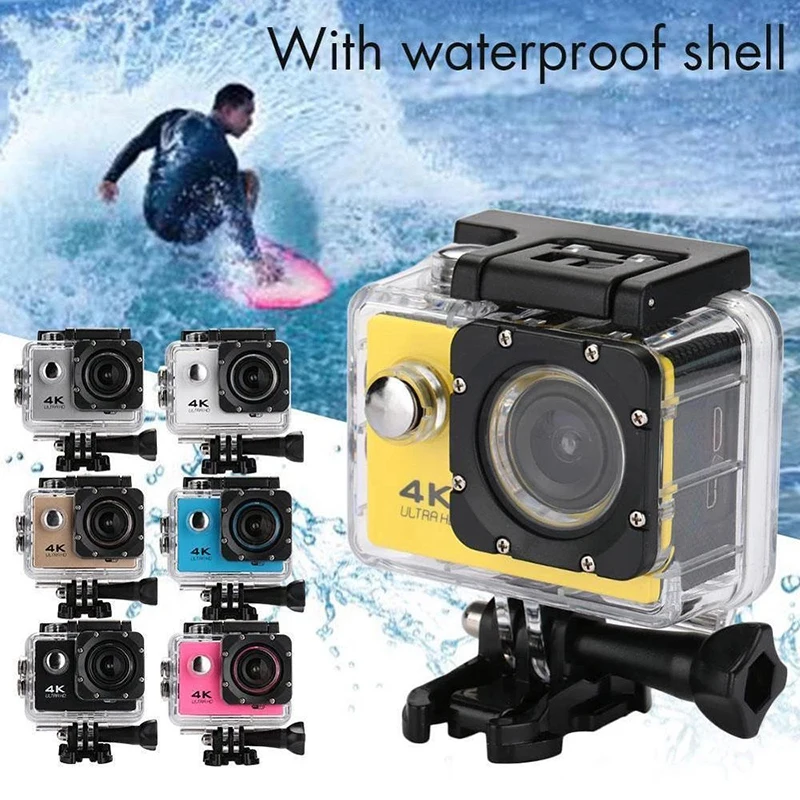 Ultra HD 4K Action Kamera 30fps/170D Unterwasser Helm Wasserdicht 2,0-zoll Bildschirm WiFi Fernbedienung Sport gehen Video Kamera pro