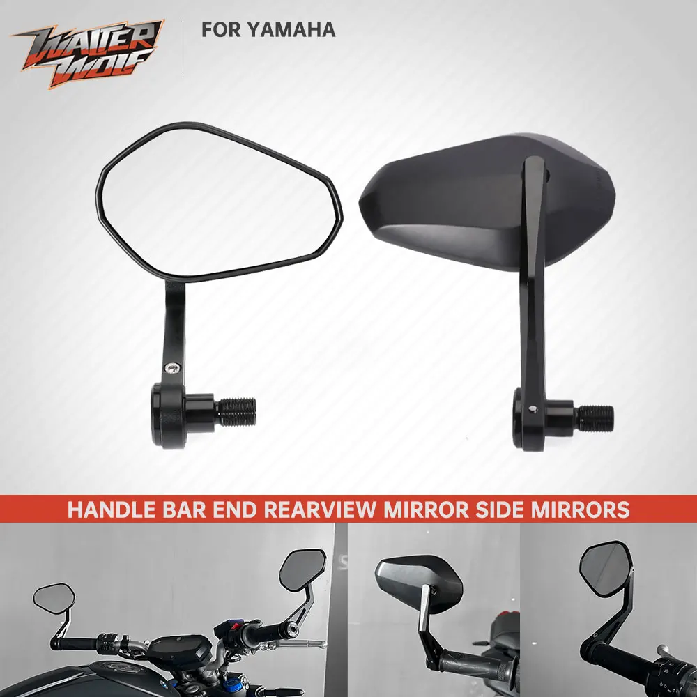 

T-MAX X-MAX MT-09 MT-07 Bar End Mirrors For Yamaha MT07 MT09 MT10 MT125 XJ6 XJ6N FZ6 FZ1 XSR TDM FZS1000 Fazer Rearview Mirror