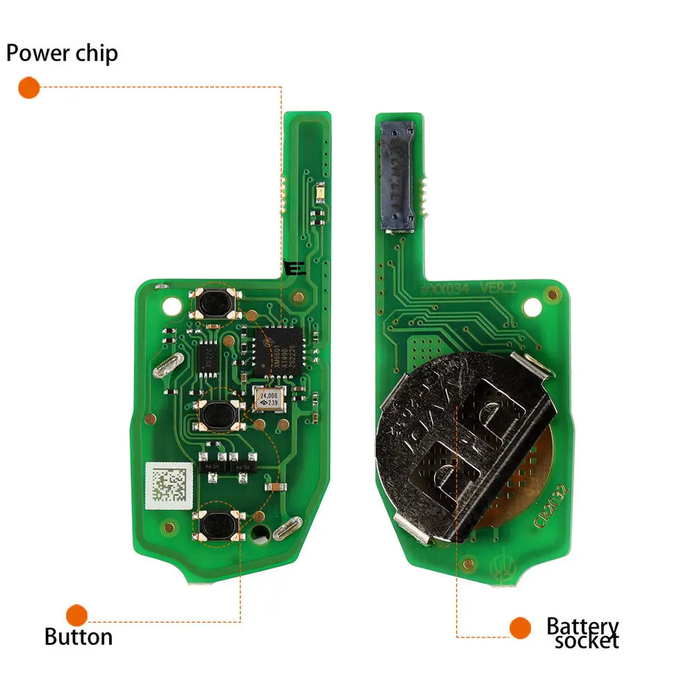 Picture 4: 5PCS XHORSE XEMQB1EN Super Remote Key MQB Style 3 Buttons Built-in Super Chip