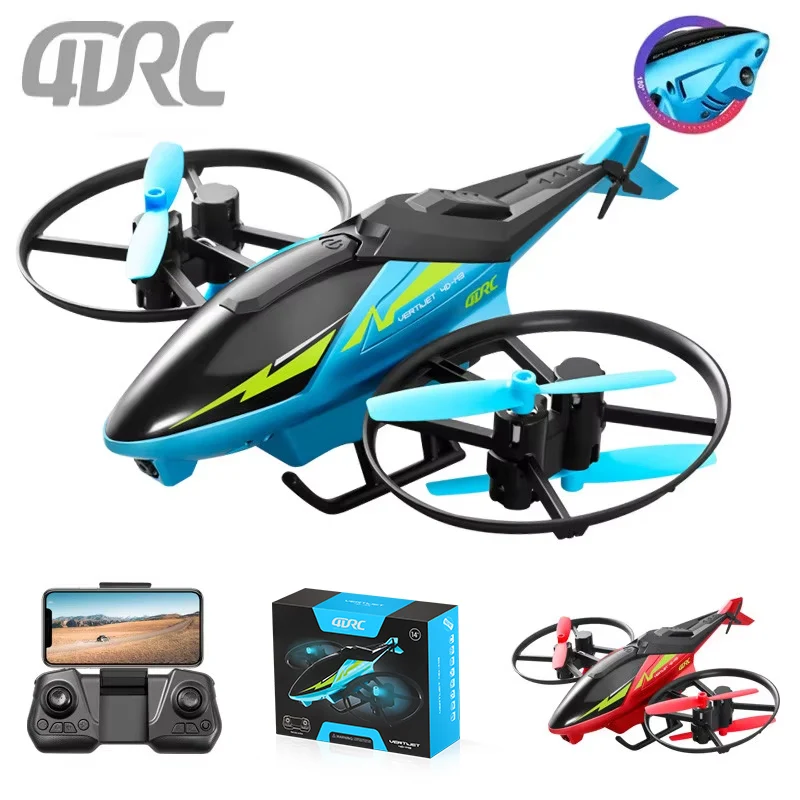 4DRC Mini M3 4.5CH RC Helicopter 2.4G 3D Aerobatics Altitude Hold Helicopter with Camera Remote Control drone Toys with Blue/Red
