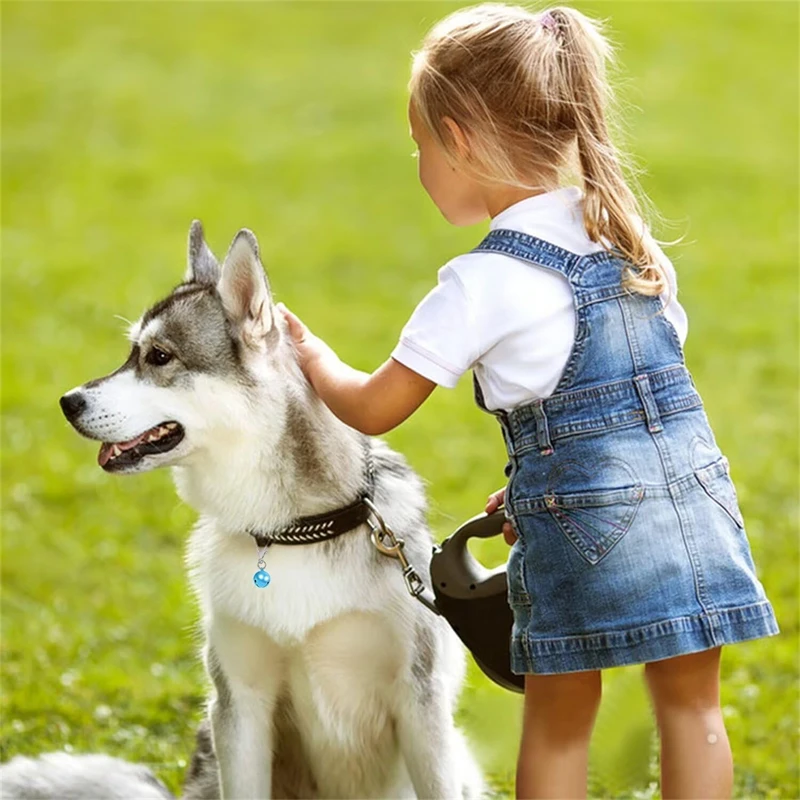 10 buah lonceng anak anjing multifungsi, tahan aus kerah anak anjing kerah logam tahan aus