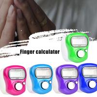 Plastic Point Marker Row Finger Counter LCD Electronic Digital Tally Counter For Sewing Knitting Weave Tool Mini Stitch Counter