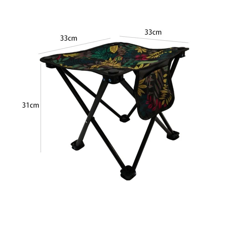 

Portable Folding Camping Stool with Carry Bag Collapsible Outdoor Chair for Easy Transport