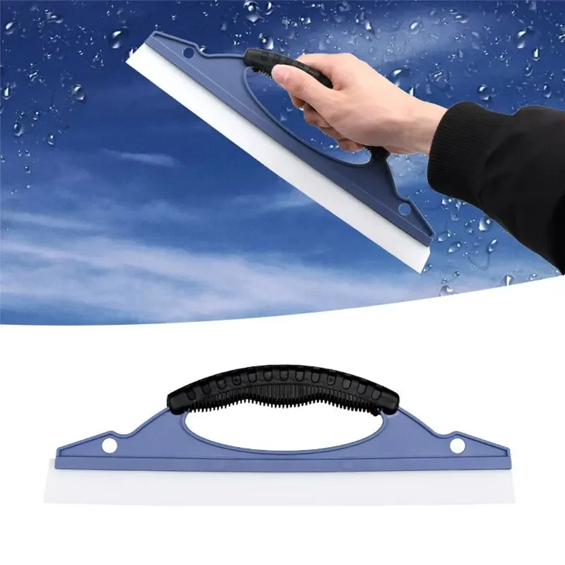 Car Flexible Soft Silicone Wiper Window Cleaning Glass Scraper Silicone Handy Squeegee Auto Blade Clean Scraping Film Scraper