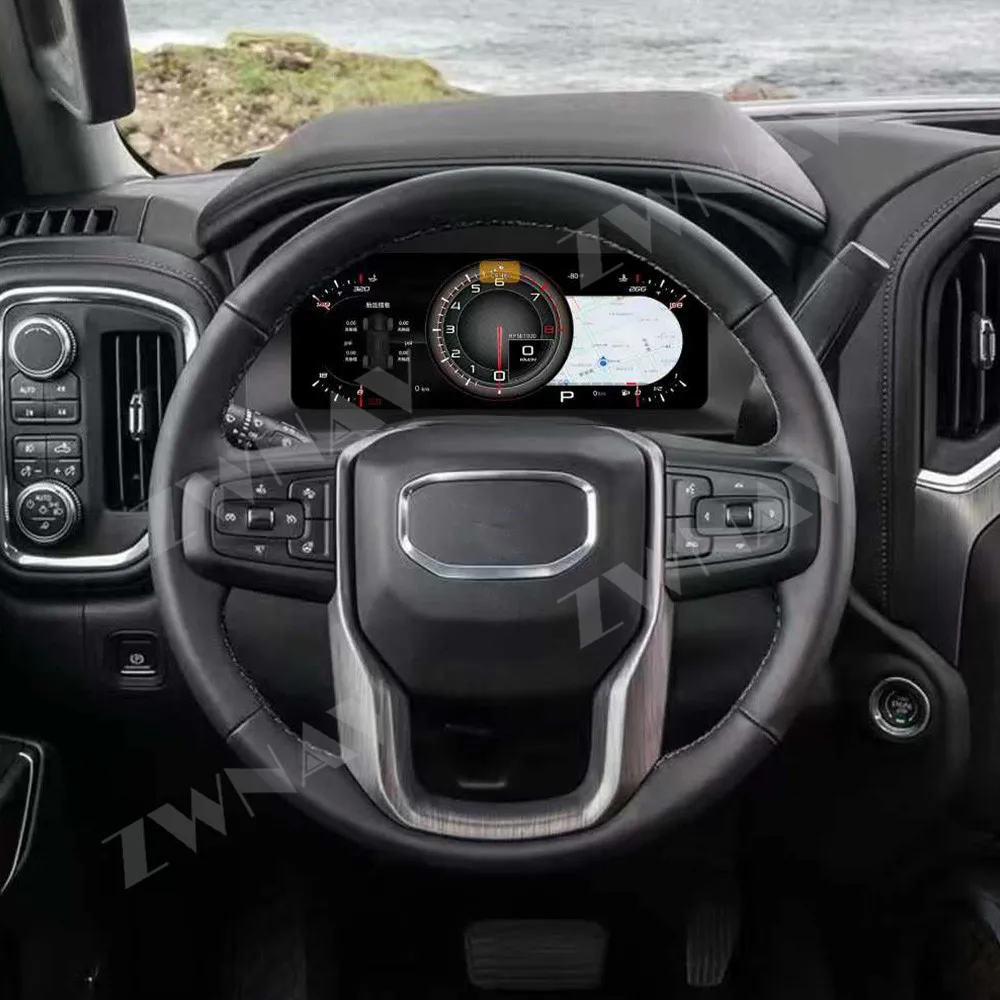 Tablero Digital para Chevrolet Silverado 2019-2023 Panel de instrumentos LCD pantalla de conducción cabina grupo de instrumentos virtuales