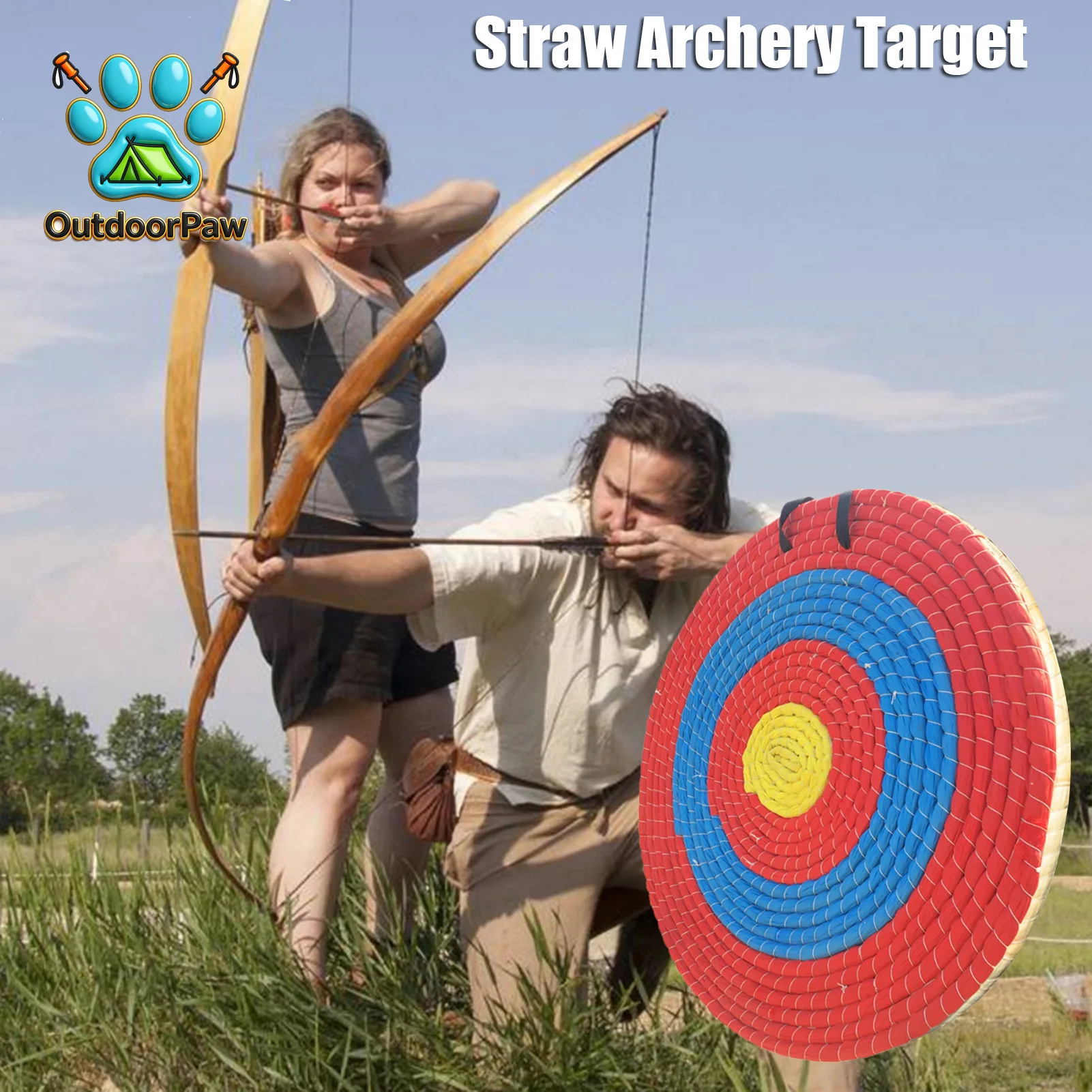 Straw Shooting Target Grass Straw Target Bow Arrows Shooting Aiming Practice Target For Outdoor Sports Shooting