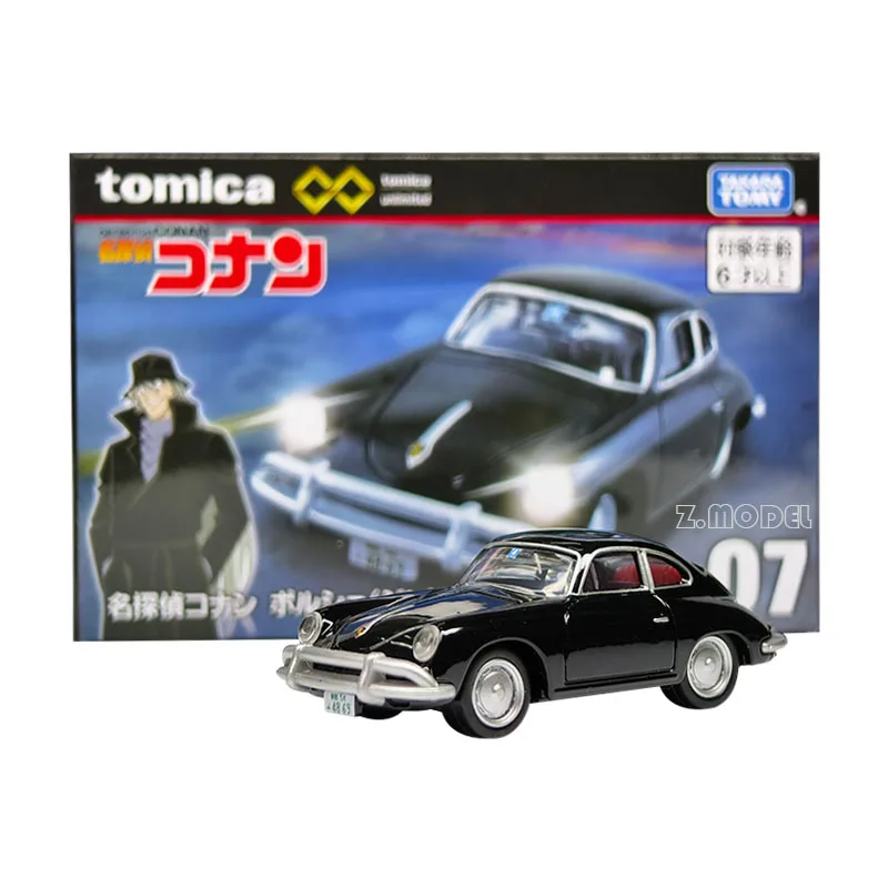 Tomica Alloy Car For Collector Simulation Holiday Gifts Car Model TPU Unlimited 07 Detective Conan Gin Porsche 356A