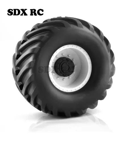 4PCS/Set Wheel Rim&Rubber Tires for 1/10 RC Monster Truck Car Tamiya HSP HPI Kyosh HPI Tamiya Kyosho