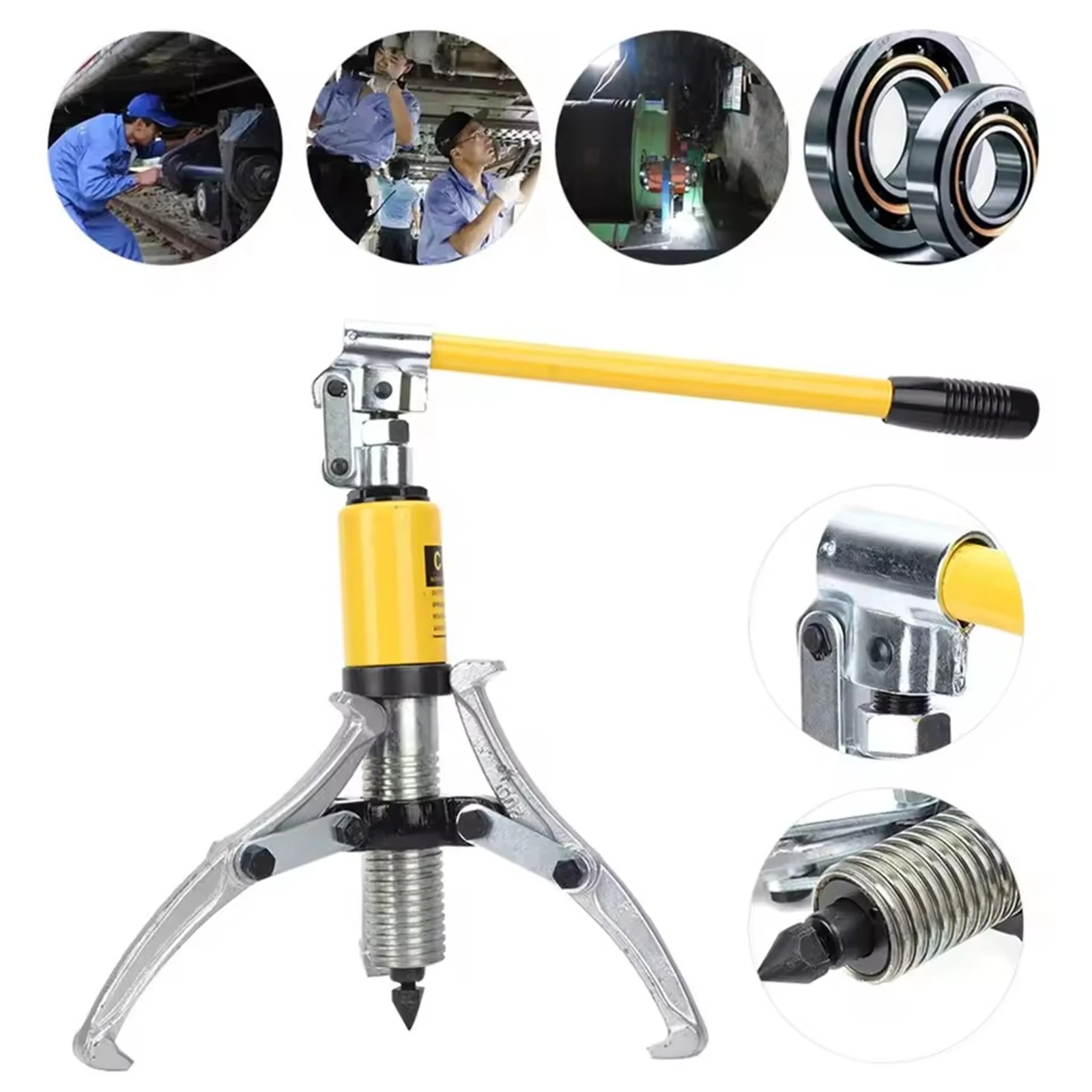 

5 Ton Hydraulic Gear Puller Separator 3-Jaw Bearing Hub Removal Tool Kit Bearing Puller Hydraulic Puller Hydraulic Gear Puller