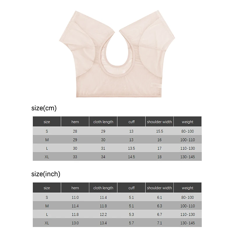 Colete ultrafino de malha transparente absorvente desodorante almofada camiseta feminina lavável à prova de suor sob a parte superior com almofadas de suor nas axilas