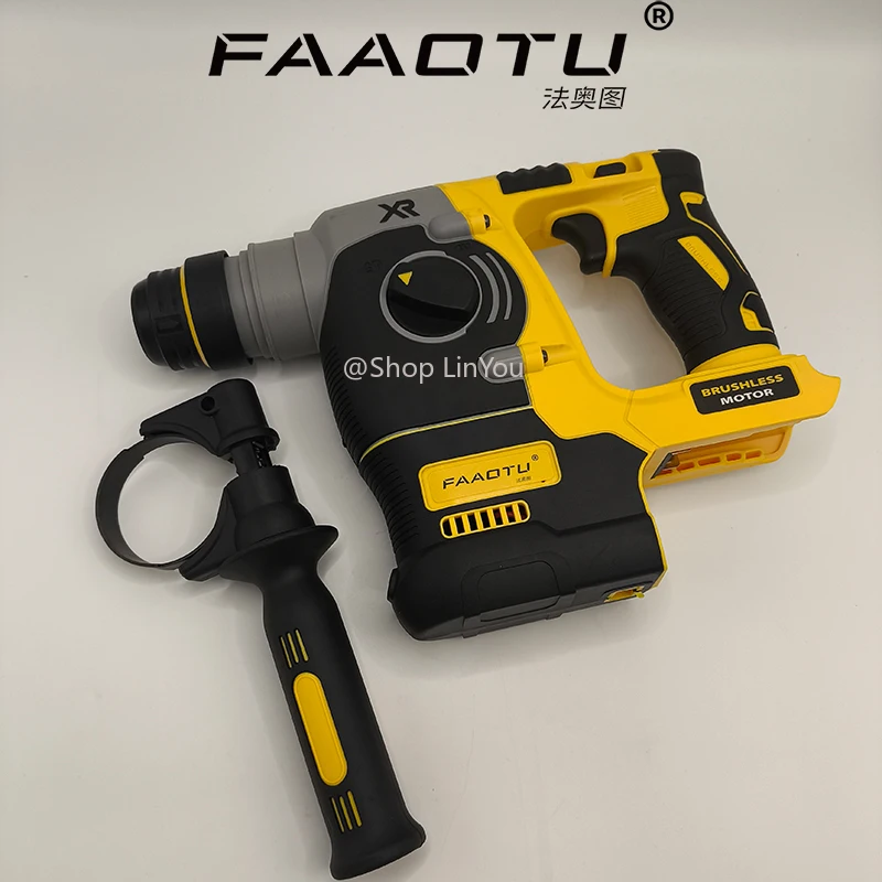 FAAOTU جديد 18 فولت/20 فولت ماكس SDS PLUS L مطرقة دورانية الحفر فرش اللاسلكي تأثير المطارق أداة فقط (لا بطارية) #1