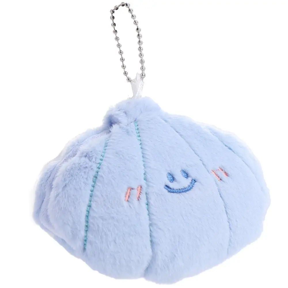 Keychain Plush Makeup Mirror Folding Blue Vanity Mirror Clamshell School Bag Pendant Small Mirror Unisex