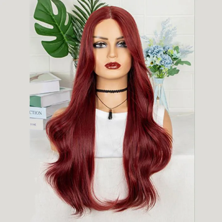 Commuting banquet available, adjustable hair line, hair cover, pure black wavy wig