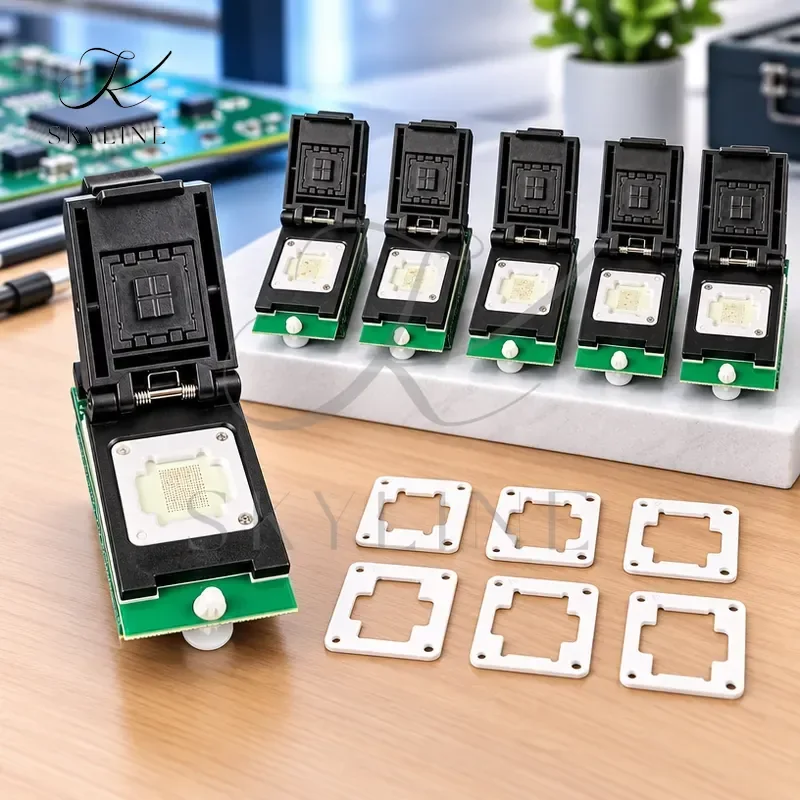 5 In 1 Adapter Kit IC Socket With Dual Head Probe For T76 Programmer Support BGA100 BGA153 BGA169 BGA162 BGA221