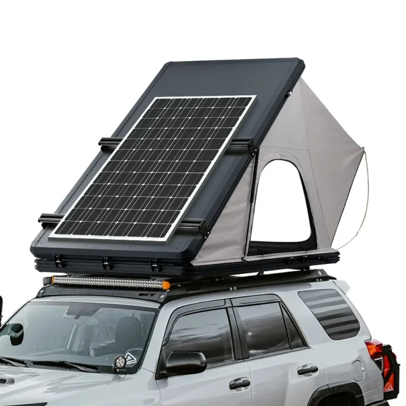 SAN HIMA Off Road 4X4 Suv Universal Carbide Roof Tent 1-3 People Carrying 180W Panel