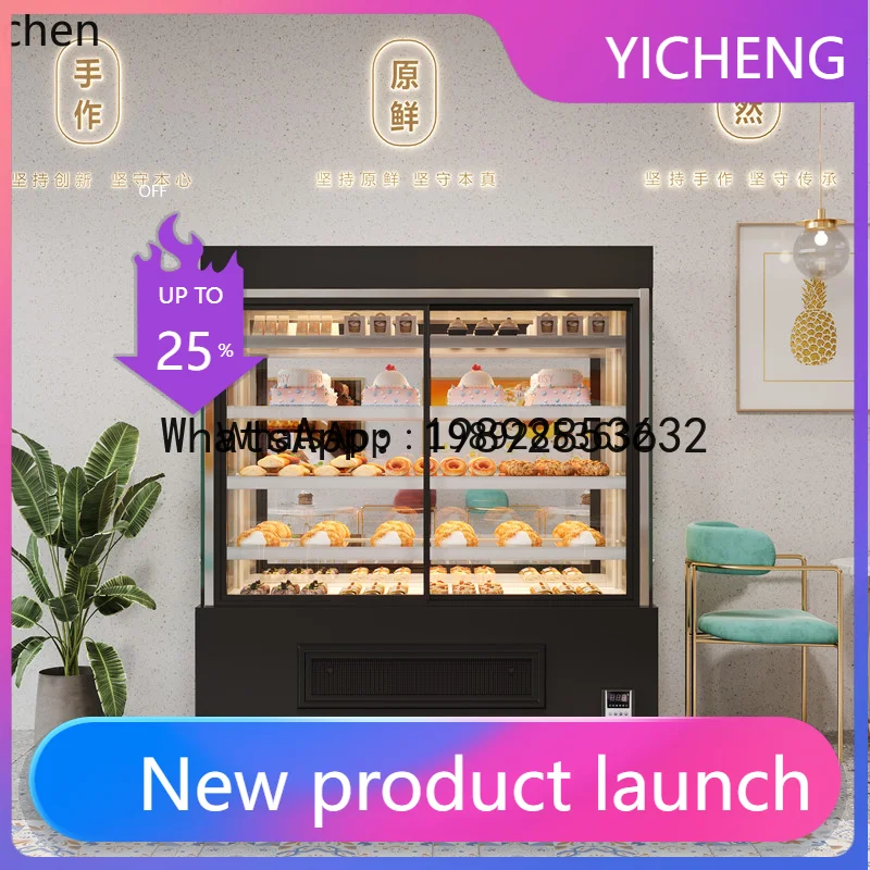 

cake cabinet commercial air-cooled front door dessert self-service West Point fruit preservation refrigerated display cabinet