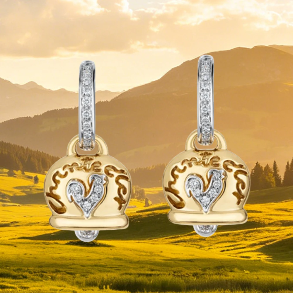 

Серьги-гвоздики Chanteclers 2026: Современный дизайн, серебро 925 пробы, позолота, элитные, стильные, женские