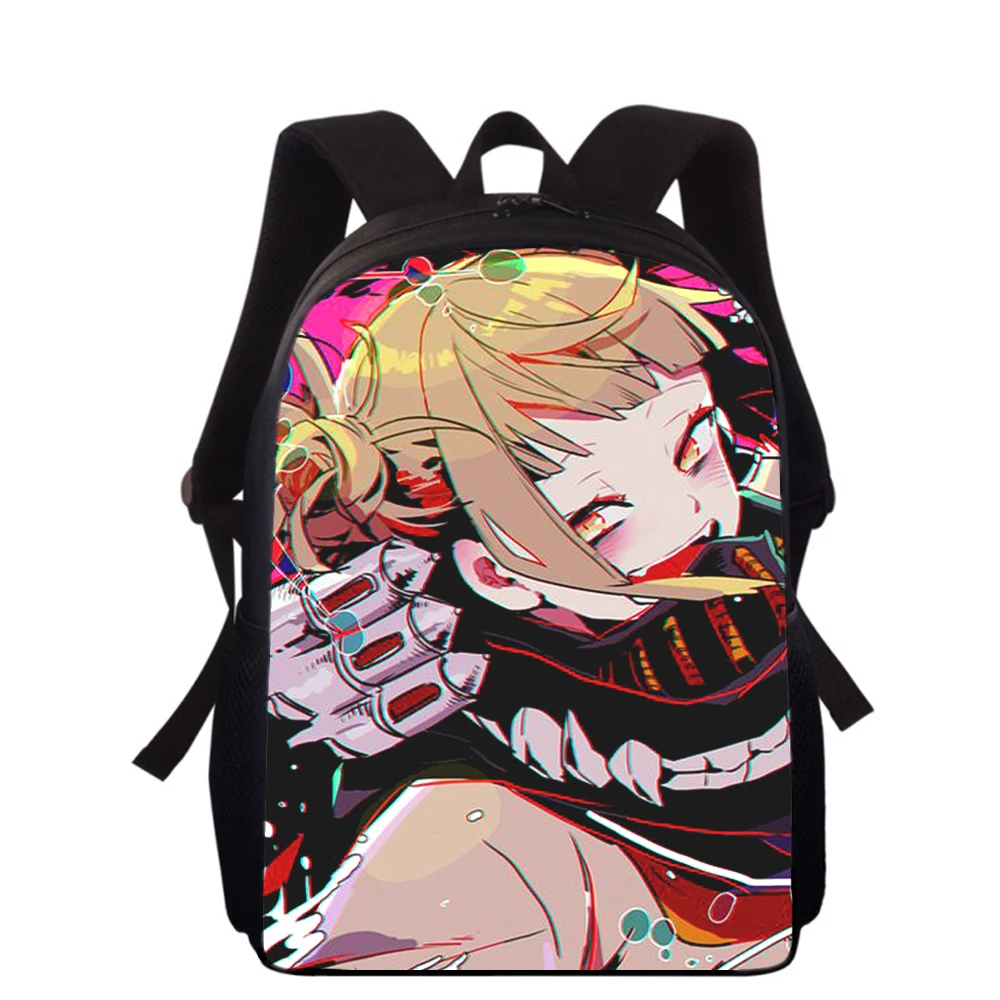 Anime My Hero Academia HIMIKO Toga 15” 3D Kids Backpack Primary School Bags for Boys Girls Back Pack Students School Book Bags