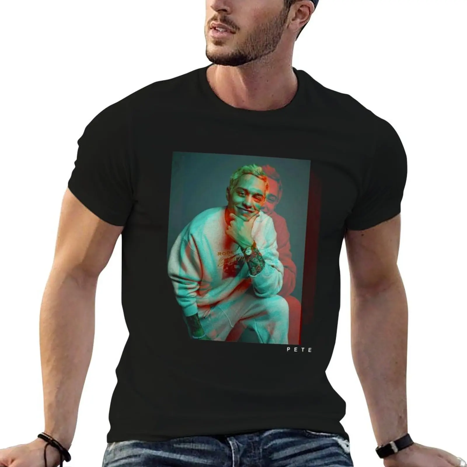 Pete Davidson m-erch pete T-Shirt man t shirt graphic t shirts for man pack white man graphic t shirt T-shirt