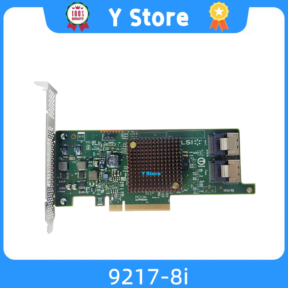 

Y Store Original SAS 9217-8i HBA 6GBs PCI-e 3.0 x8 SAS2308 2x Internal Mini Ports Adapter Fast Ship