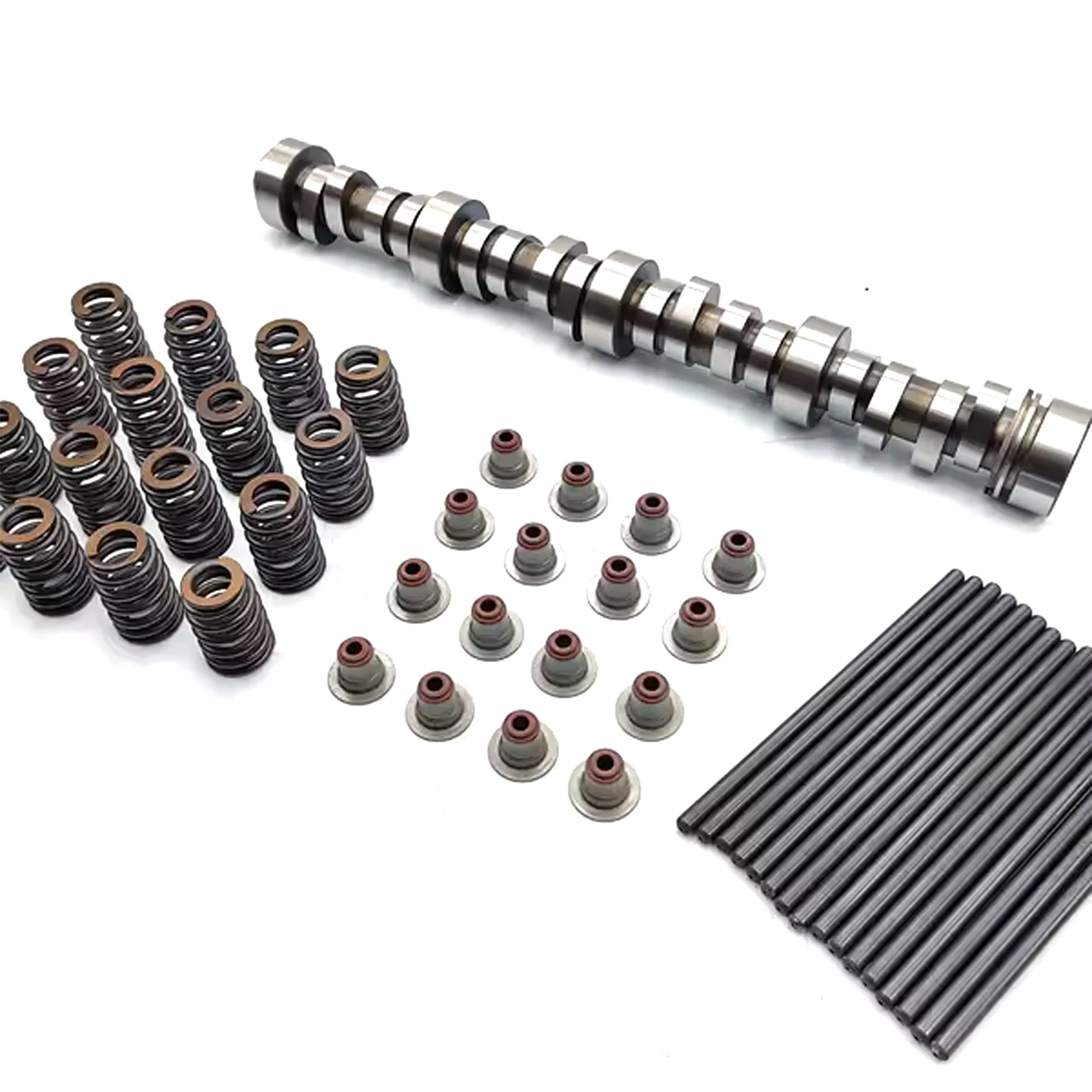 Linkteco Pushrod Camshaft vlvae spring and stem seal Kit Stage 4 For GM LS1 LS2 LS3 4.8L 5.3L 6.0L 6.2L 371280 BTR32430090