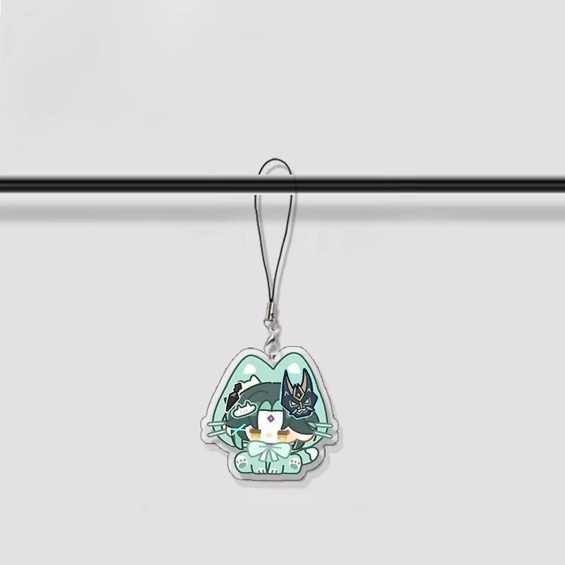4 шт. Genshin Impact Venti Wanderer Albedo Xiao kawaii мобильный кулон украшение для рюкзака маленький подарок