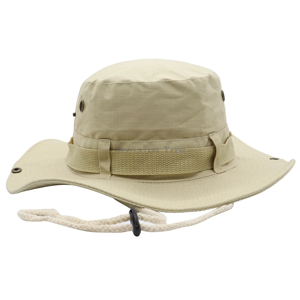 2025 drawstring fisherman hat with large brim summer breathable sunscreen visor outdoor surfing camping mountaineering hat a001