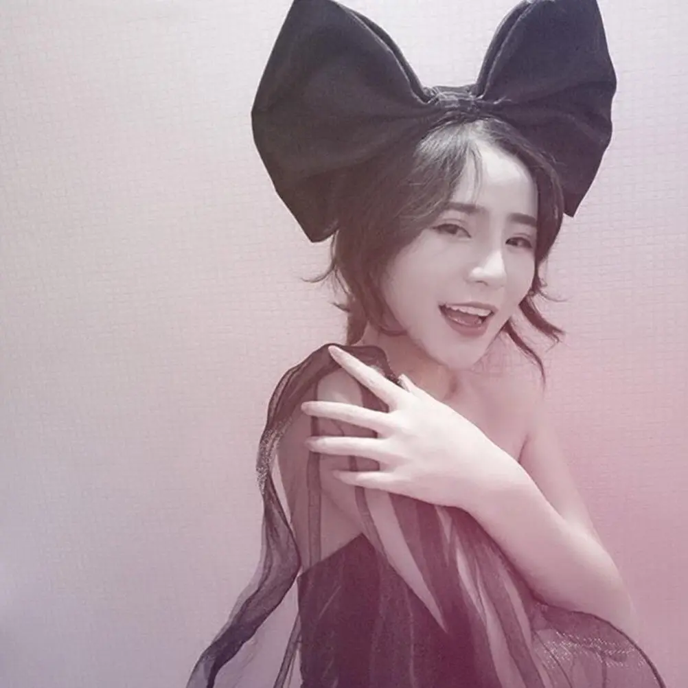 

2 шт., повязки для волос с узлом-бабочкой, прочные атласные повязки на голову для детей и девочек, для вечеринок, косплея, реквизит для фотосессий, милый декор для волос