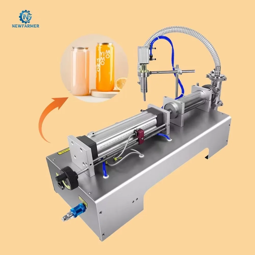 Semi-automatic High Viscosity Liquid Paste Filling Machine Single Nozzle Pneumatic Filler for Cream Shampoo Cosmetic