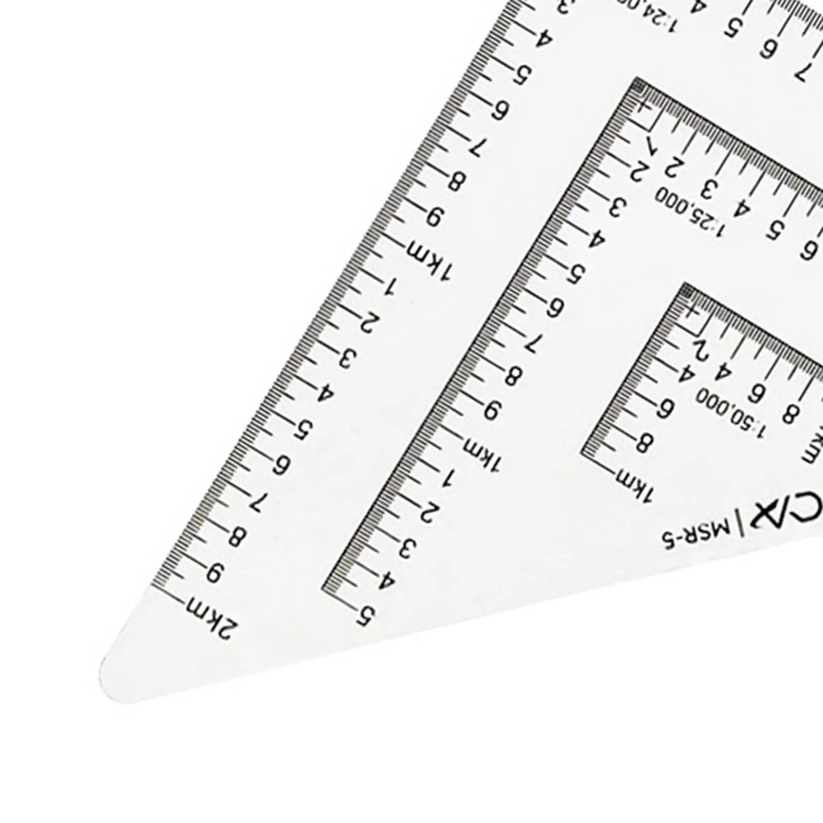 Triangle Protractor Map Reading Geographic Coordinate Ruler Acrylic Maptool Learning for Utm, Usng, Mgrs Coordinates Map Reading