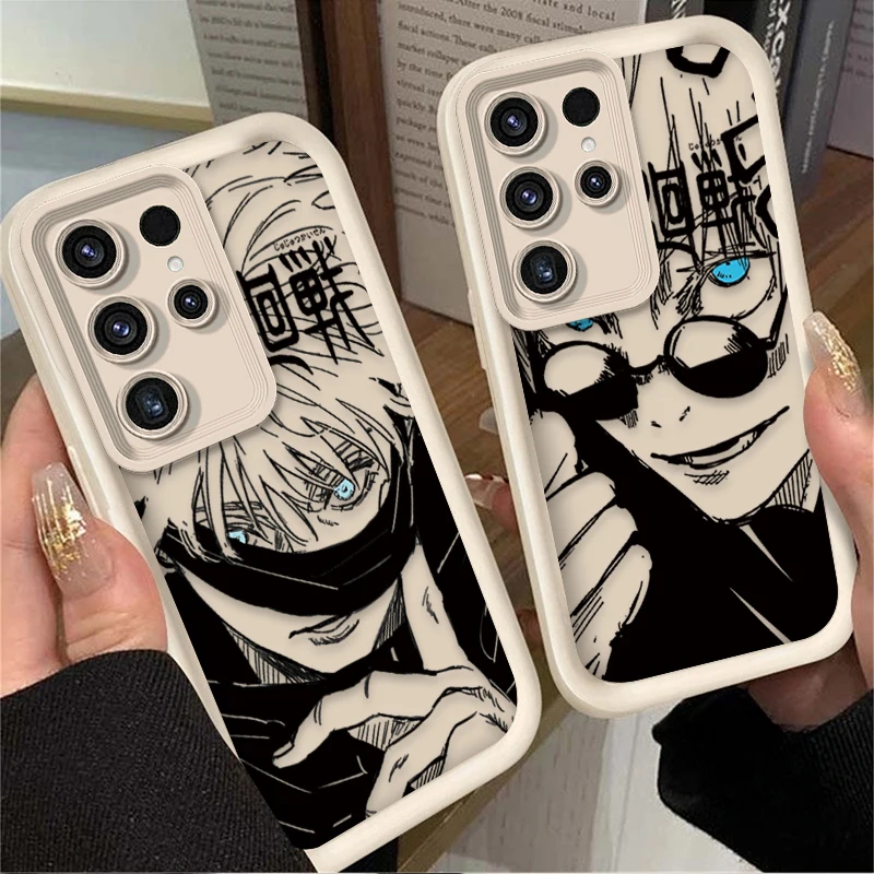 Jujutsu Kaisen Anime Case for Samsung Galaxy S25 S24 S23 Ultra S22 S21 Plus FE 5G A54 A34 A14 A73 A53 A33 5G Soft Silicone Cover