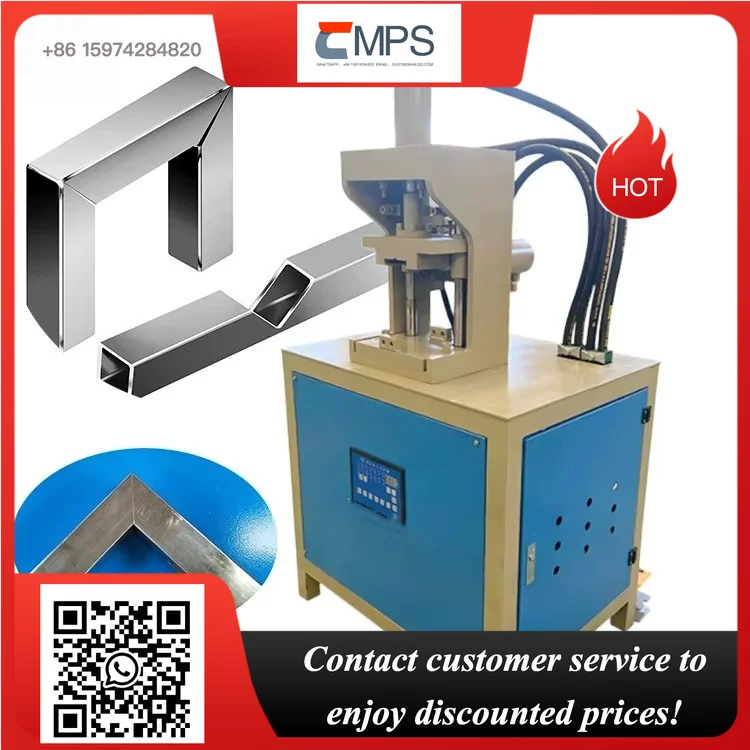 Hydraulic Corner Cutter Machine Portable Stainless Steel Pipe Angle Punching Machine Hydraulic Pipe Notching Machine