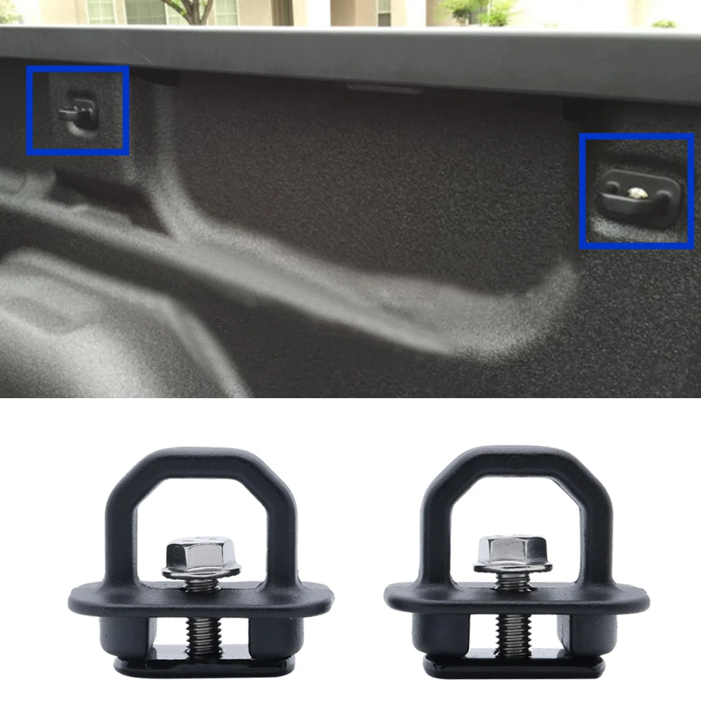 2/4pc Tie Down Anchors Aluminum Alloy Truck Bed Side Wall Anchors For Chevrolet Silverdo GMC SIerra car replace Accessories